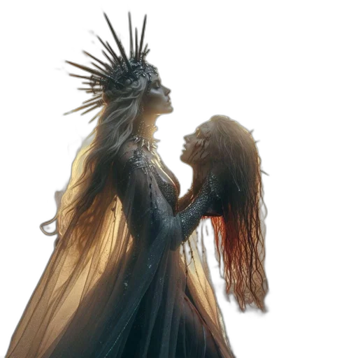 hair, concept art, fantasy art, comic book art transparent PNG cut-out