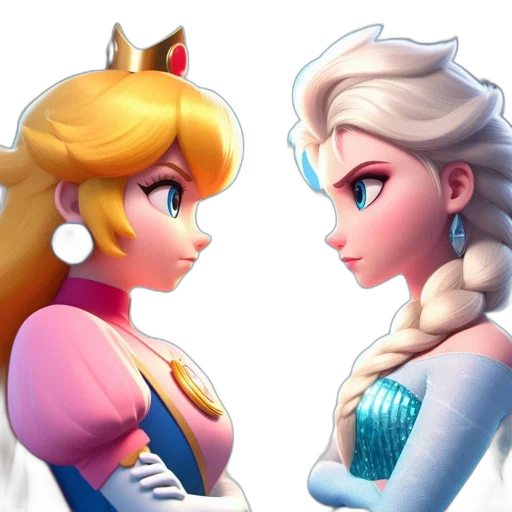 crown, concept art, pixel art, 3d render transparent PNG cut-out