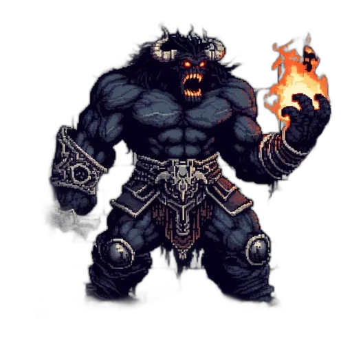 creature, concept art, fantasy art, pixel art transparent PNG cut-out
