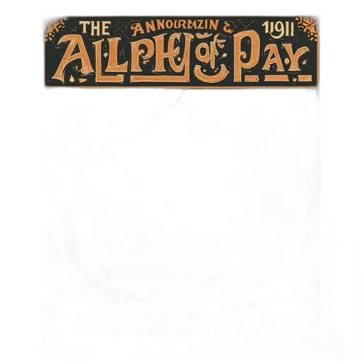 flyer, announcing, 1911, guiet transparent PNG cut-out