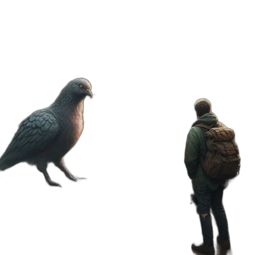 animal, jacket, creature, hat transparent PNG cut-out