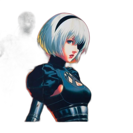 robot, face, jacket, cyberpunk transparent PNG cut-out