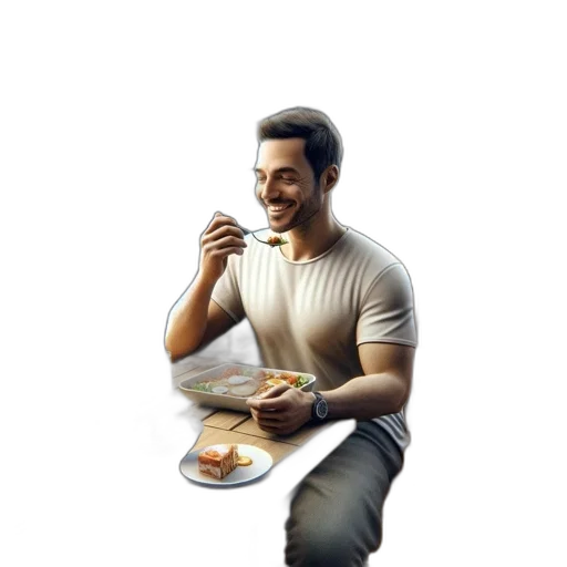 food, concept art, photorealistic, pixel art transparent PNG cut-out