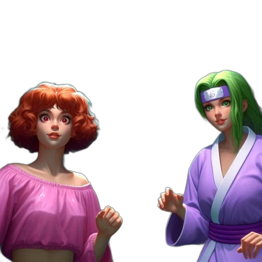 concept art, vaporwave, 3d render, fantasy art transparent PNG cut-out