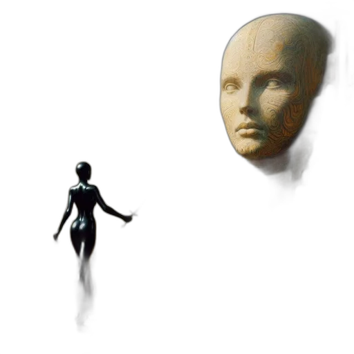 mask, face, creature, robot transparent PNG cut-out