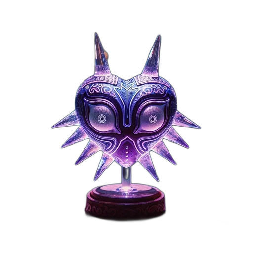 mask, creature, crown, fantasy art transparent PNG cut-out