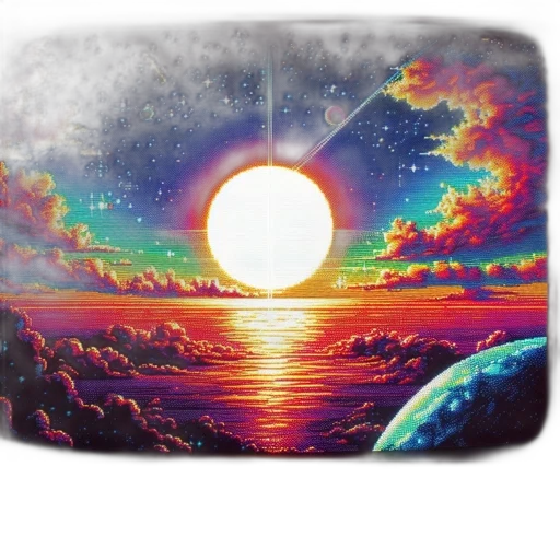 jacket, photorealistic, fantasy art, vaporwave transparent PNG cut-out