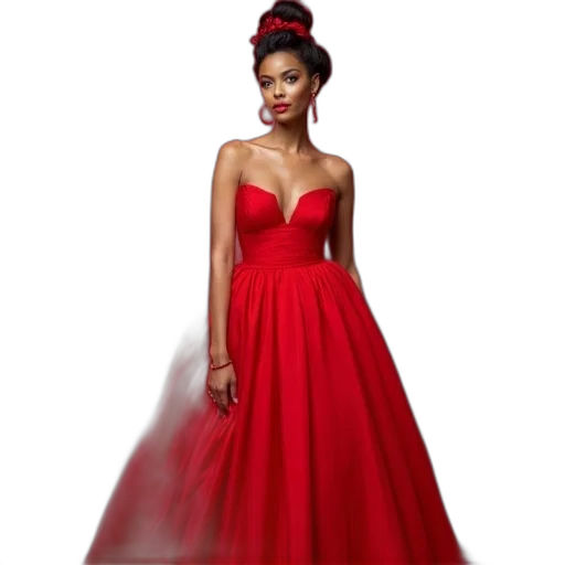 dress, jewelry, crown, photorealistic transparent PNG cut-out