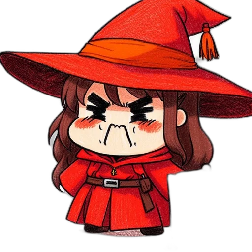 staff, hat, mask, pixel art transparent PNG cut-out