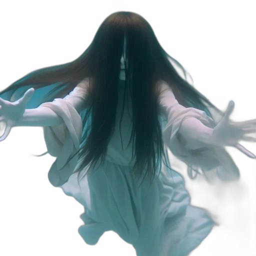 hair, dress, creature, mask transparent PNG cut-out