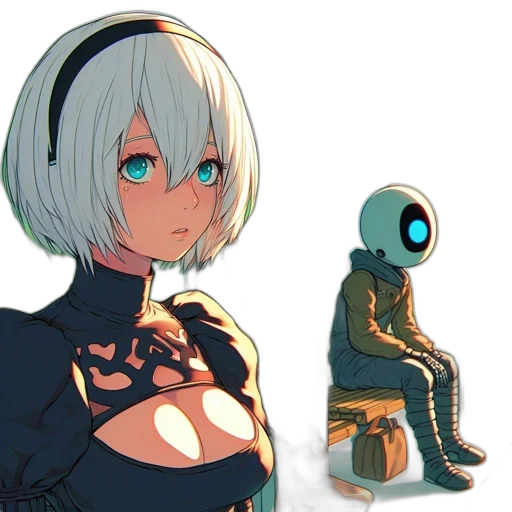 robot, mask, dress, creature transparent PNG cut-out