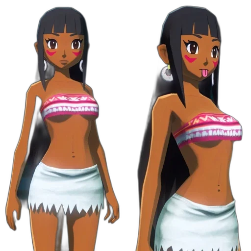 dress, concept art, 3d render, anime transparent PNG cut-out