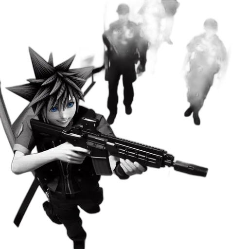 weapon, concept art, anime, comic book art transparent PNG cut-out