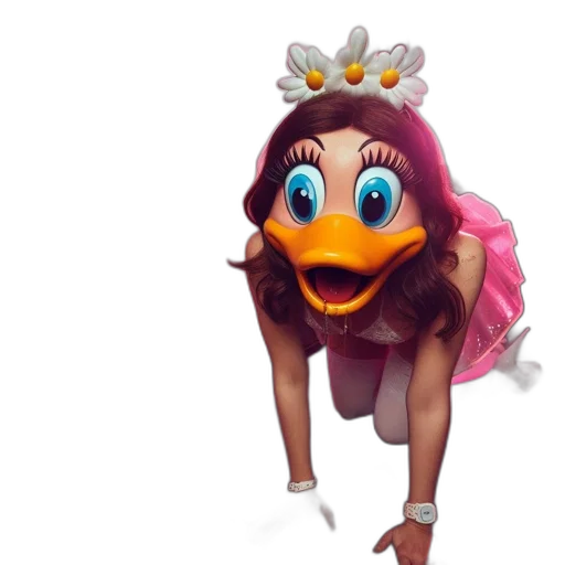 dress, mask, creature, crown transparent PNG cut-out