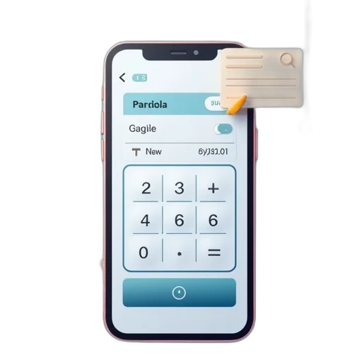 calculator, displaying, app, banking transparent PNG cut-out