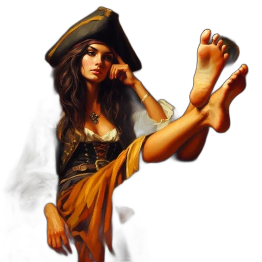 staff, shoes, dress, fantasy art transparent PNG cut-out
