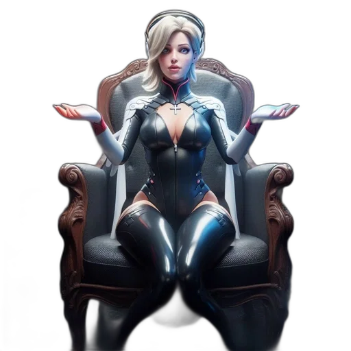 robot, dress, crown, furniture transparent PNG cut-out