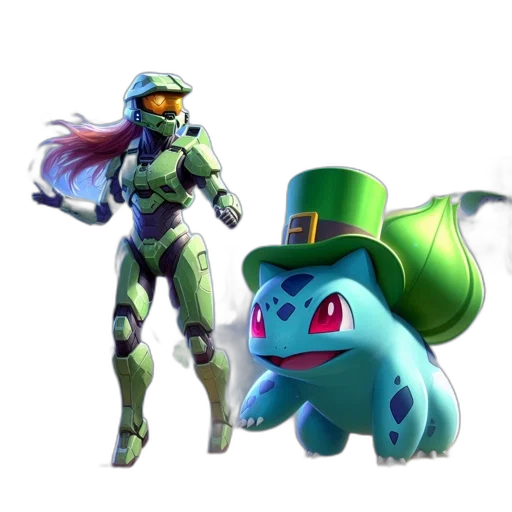 robot, dragon, hat, concept art transparent PNG cut-out