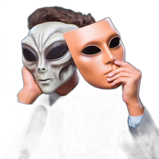 mask, face, creature, robot transparent PNG cut-out