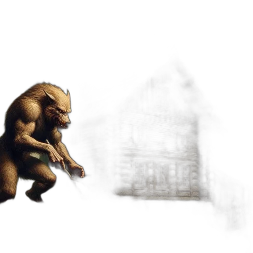 creature, animal, concept art, 3d render transparent PNG cut-out