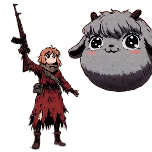 animal, weapon, creature, staff transparent PNG cut-out