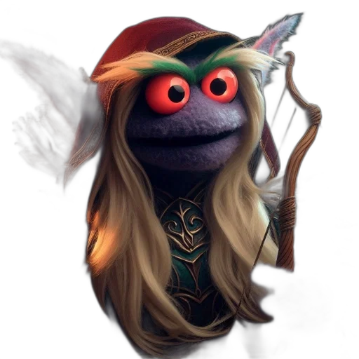 dragon, staff, mask, hat transparent PNG cut-out
