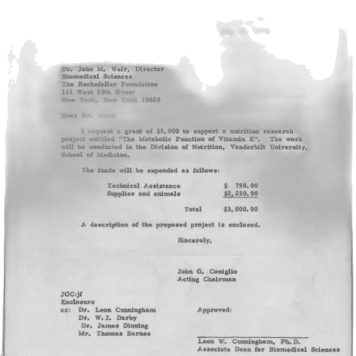letter, july, 1970, requesting transparent PNG cut-out