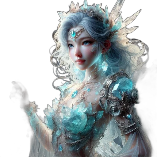 dress, staff, jewelry, crown transparent PNG cut-out