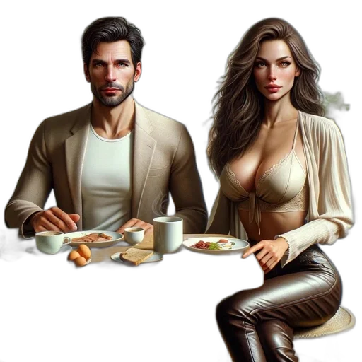 jacket, jewelry, dress, concept art transparent PNG cut-out