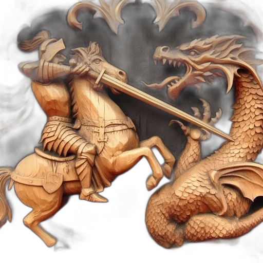 dragon, sword, fantasy art, concept art transparent PNG cut-out