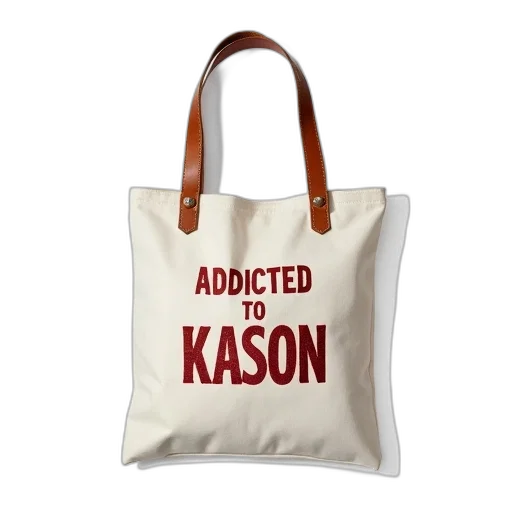 white, canvas, tote, bag transparent PNG cut-out
