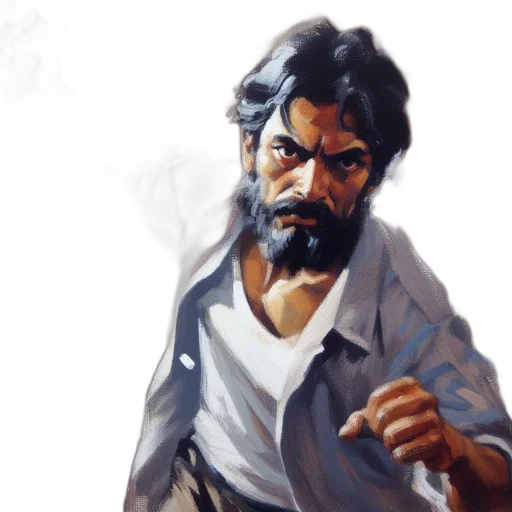 oil painting, concept art, photorealistic, comic book art transparent PNG cut-out