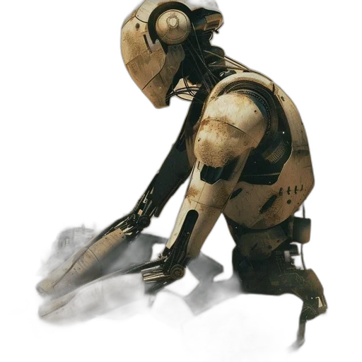 robot, creature, weapon, mask transparent PNG cut-out