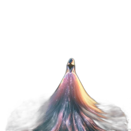 dress, hair, crown, creature transparent PNG cut-out