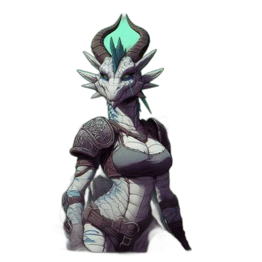 dragon, staff, creature, mask transparent PNG cut-out