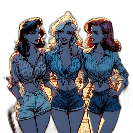 jacket, comic book art, cartoon, concept art transparent PNG cut-out