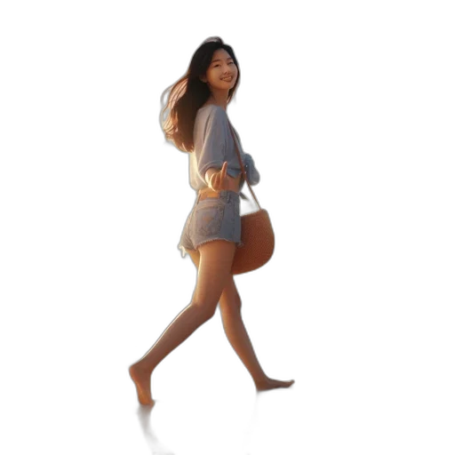 dress, shoes, umbrella, staff transparent PNG cut-out