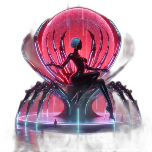 robot, jewelry, furniture, hair transparent PNG cut-out