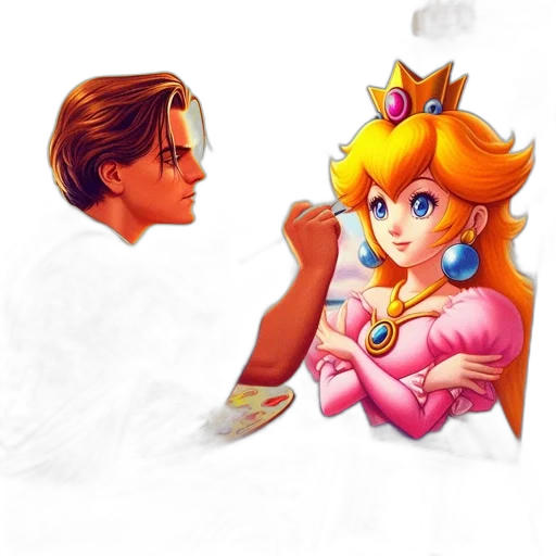 crown, weapon, face, dress transparent PNG cut-out