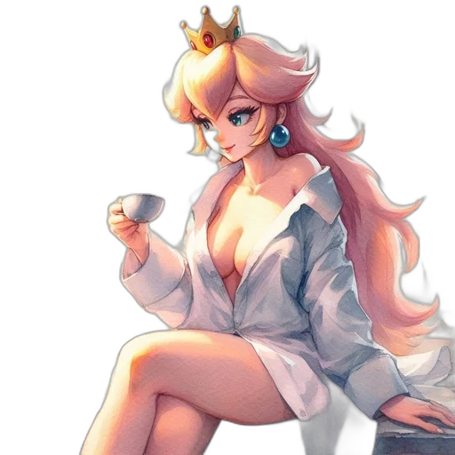 crown, dress, staff, concept art transparent PNG cut-out