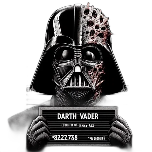 mask, concept art, comic book art, darth transparent PNG cut-out