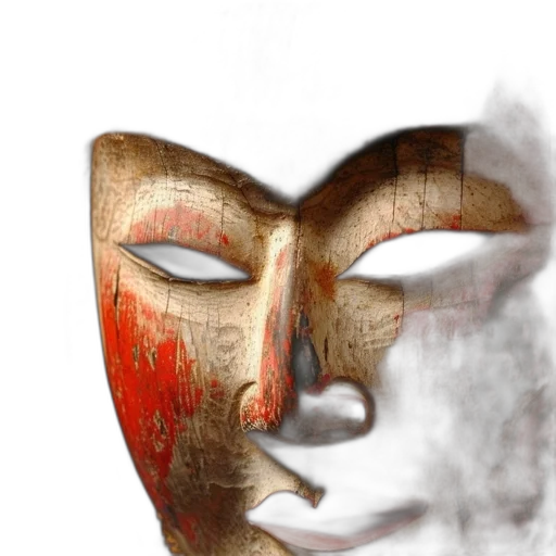mask, face, crown, concept art transparent PNG cut-out