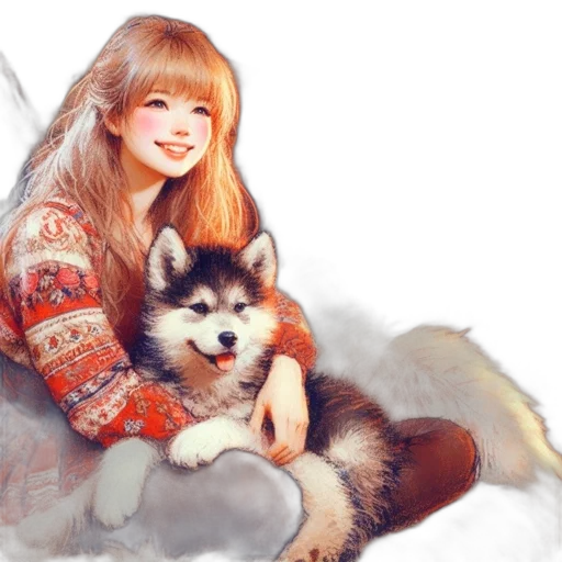 animal, photorealistic, oil painting, fantasy art transparent PNG cut-out