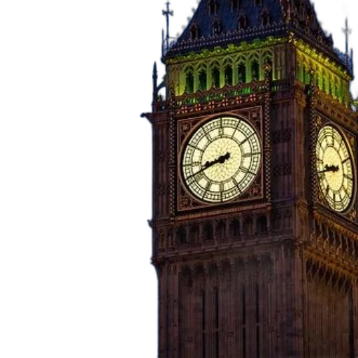 building, 3d render, close-up, illuminated transparent PNG cut-out