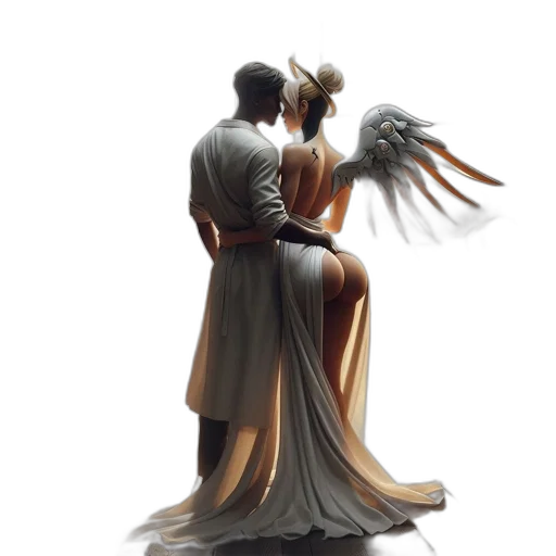 dress, concept art, fantasy art, photorealistic transparent PNG cut-out