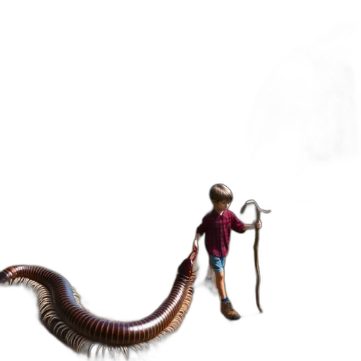 staff, animal, creature, hair transparent PNG cut-out