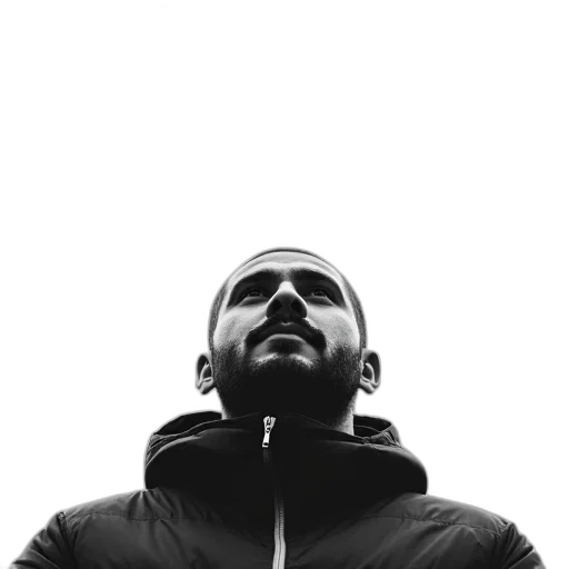 jacket, face, staff, mask transparent PNG cut-out