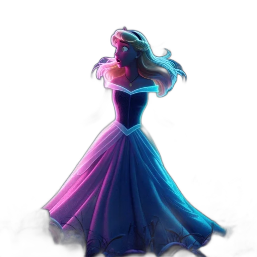 dress, crown, staff, robot transparent PNG cut-out