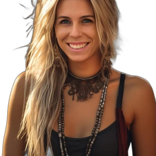 jewelry, hair, face, staff transparent PNG cut-out