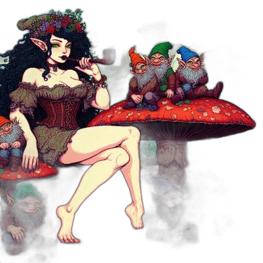 fantasy art, concept art, pixel art, watercolor transparent PNG cut-out